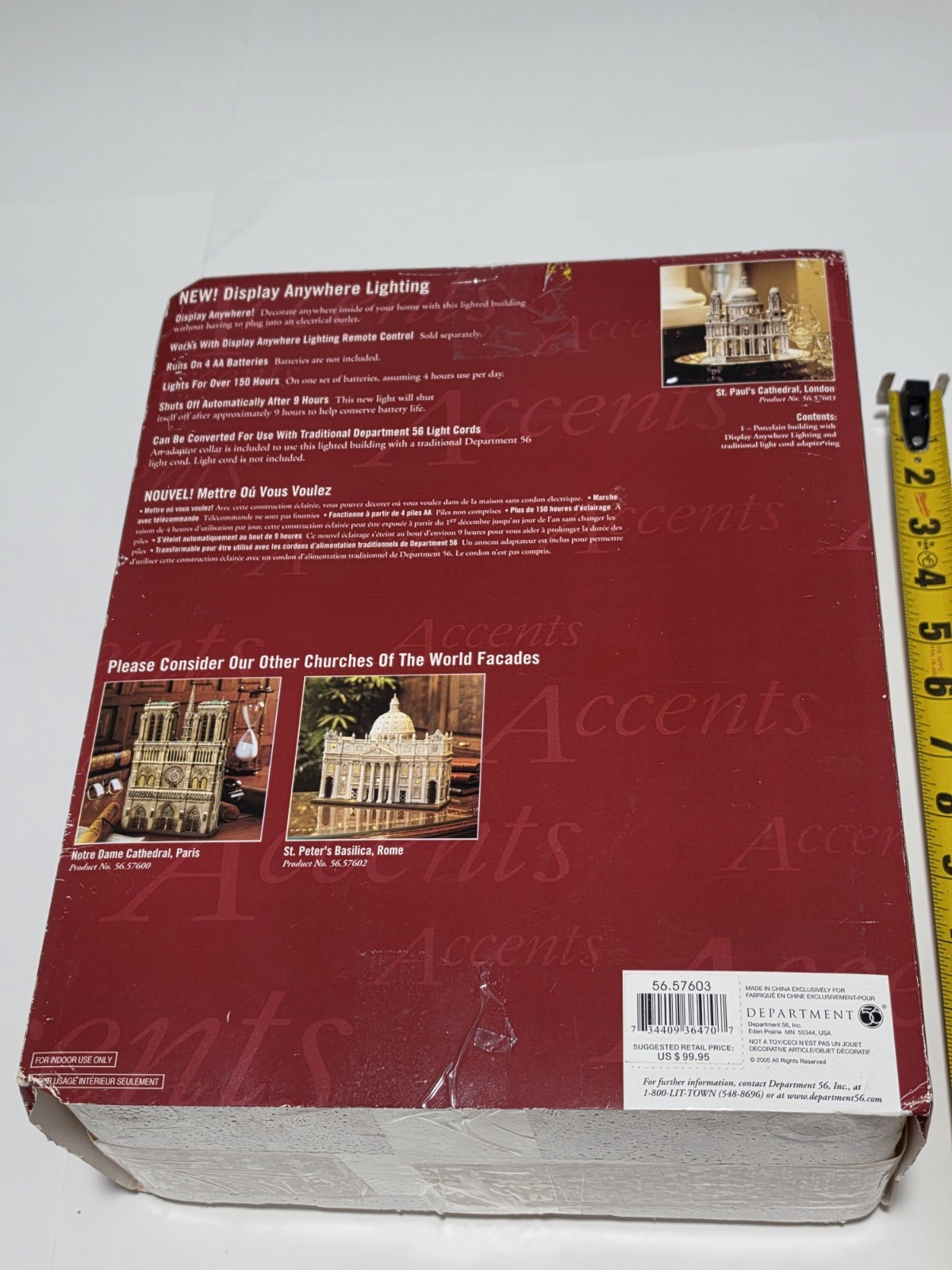 Dept 56 St. Paul’s Cathedral London Churches of The World Accents OOP RARE! READ