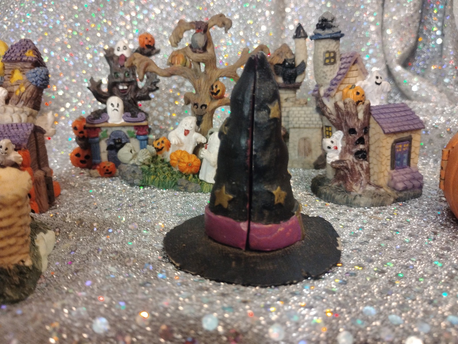 Lot of 13 Assorted Small Halloween Village Figures 1″-3″ – See Pictures