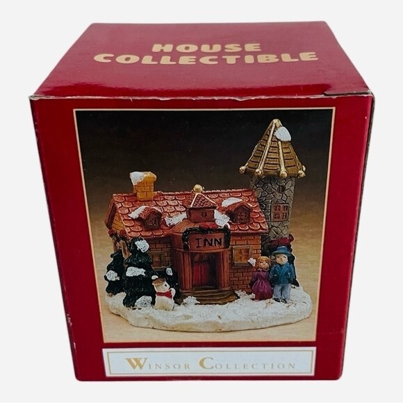 Winsor Collection Vintage INN Christmas Village Figurine Multicolor NIB 3x3x3
