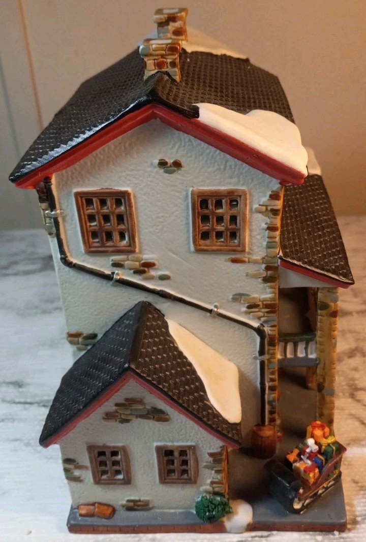 Lemax Jukebox Junction Porcelain 3 Story Cottage 1999 Village Collection