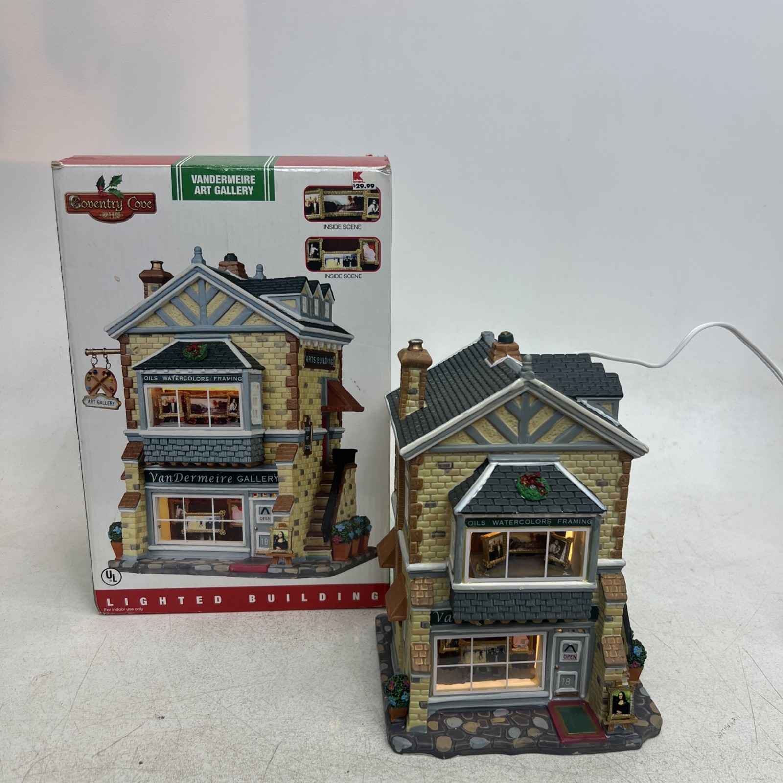 Lemax Coventry Cove Vandermeire Art Gallery #95874 W/Box K-Mart Exclusive VGC