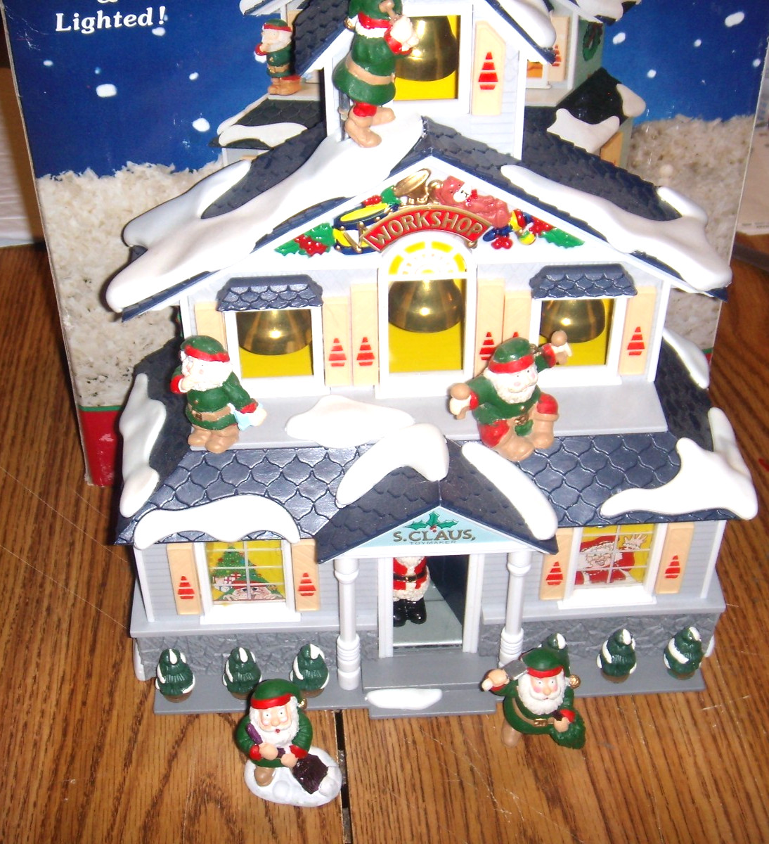 Vtg. Santa’s Workshop Holiday Classics Animated Musical & Lighted 1992 FREE SHIP