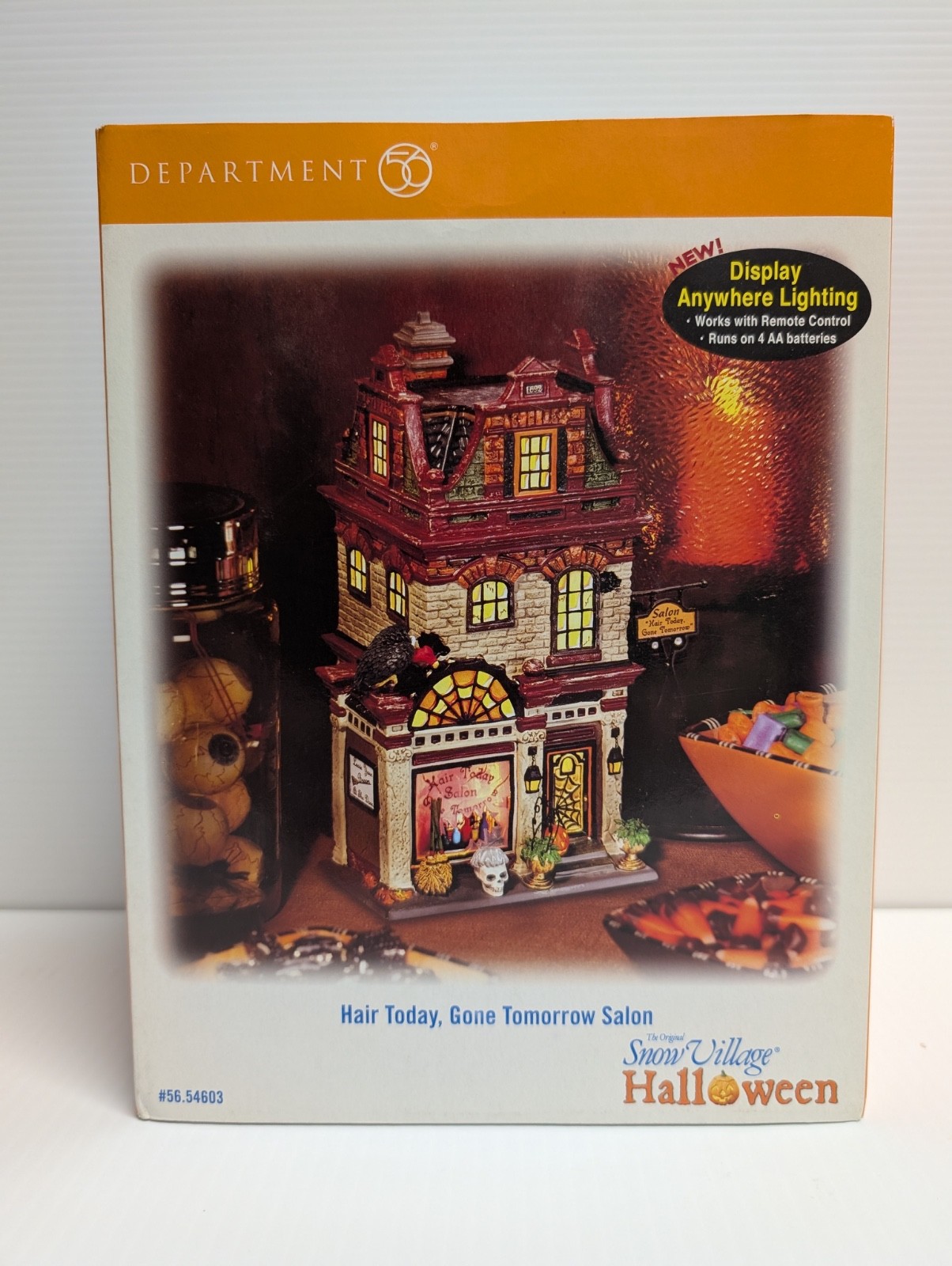RARE Dept 56 Halloween Hair Today, Gone Tomorrow Salon #56.54603 NRFB RETIRED