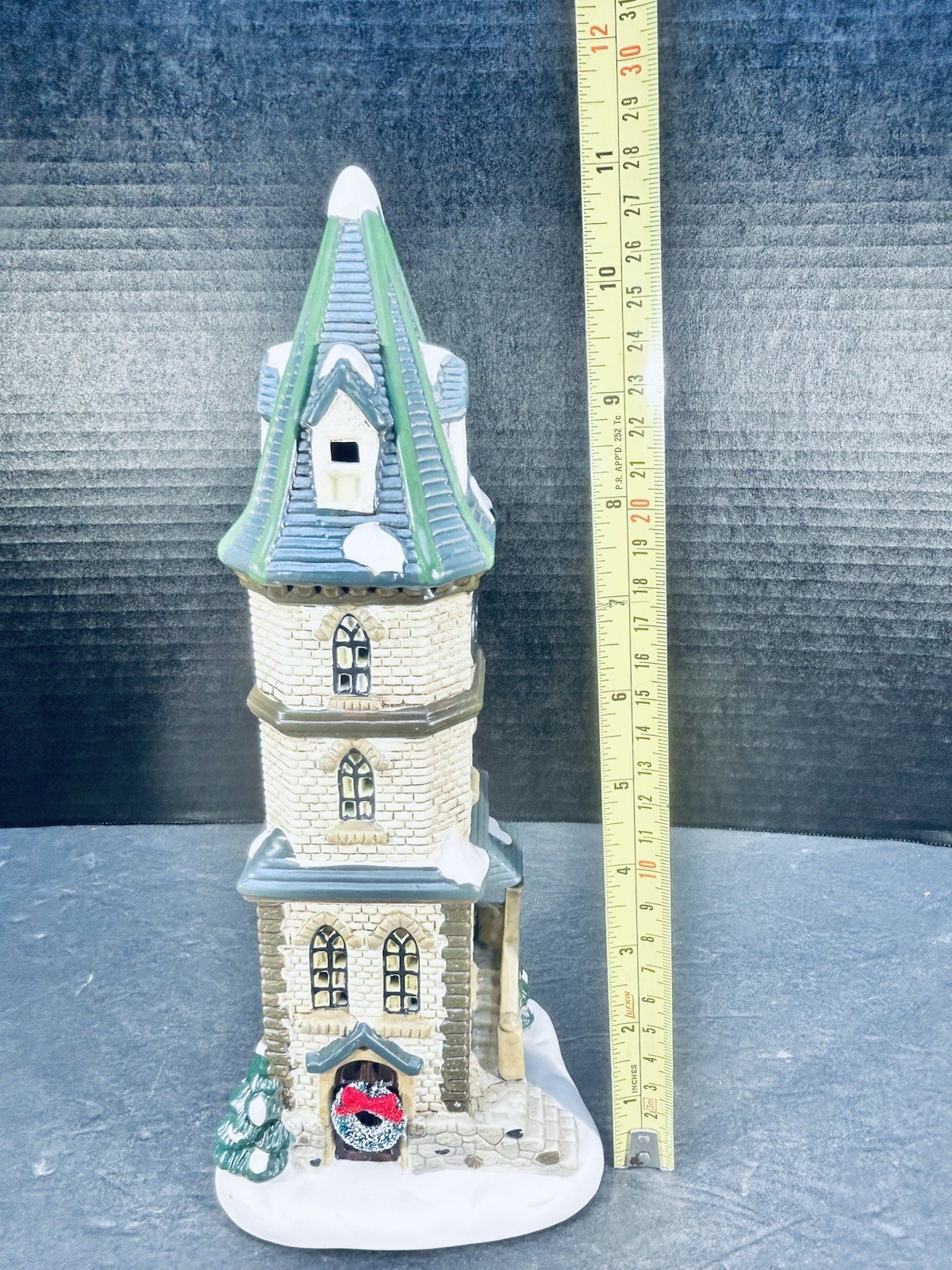 St. Nicholas Square Village Collection Clock Tower Christmas Building 11in Tall