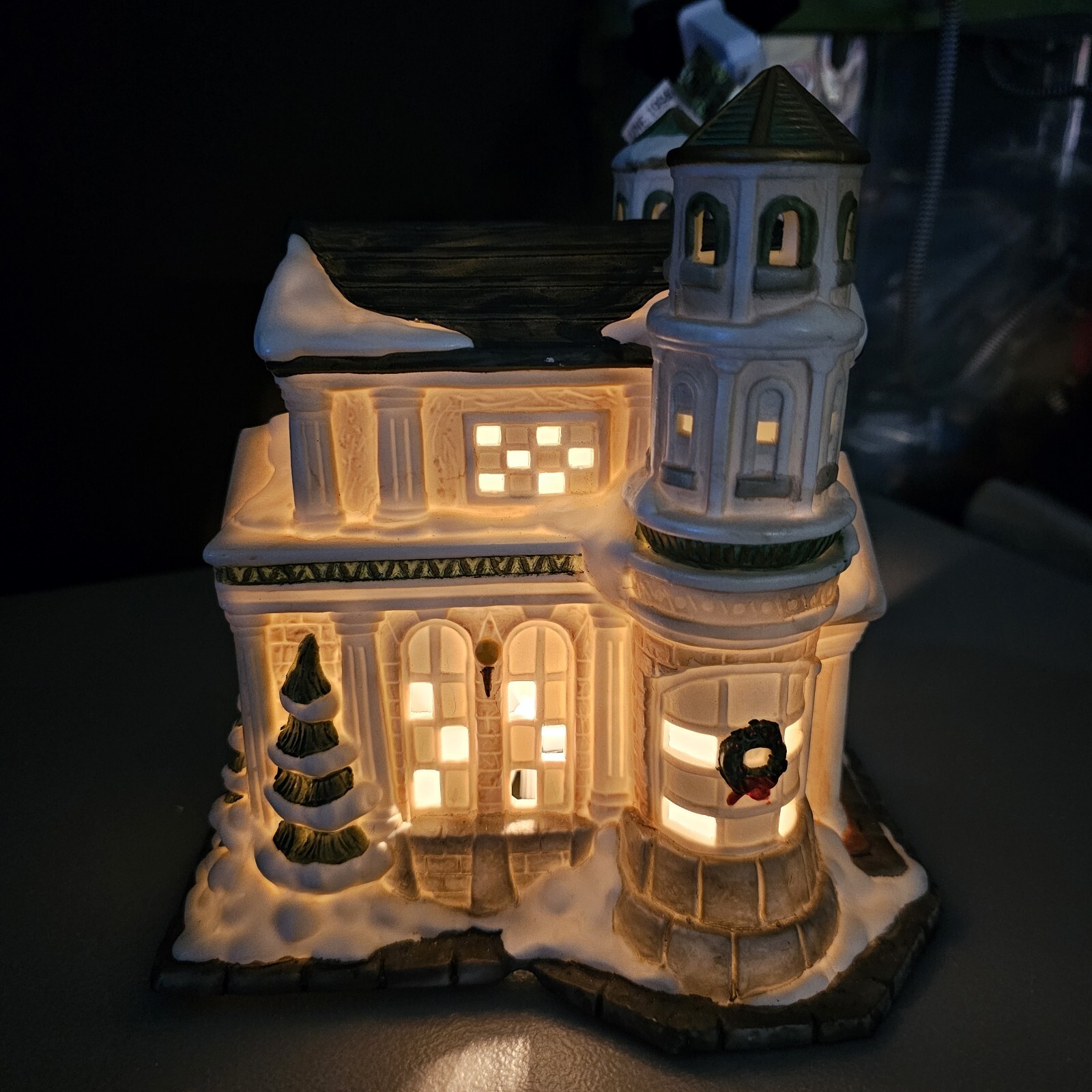 Vintage Village~ 🎄Christmas On Main Street~ City Hall ~ LIGHTS UP ~ Beautiful