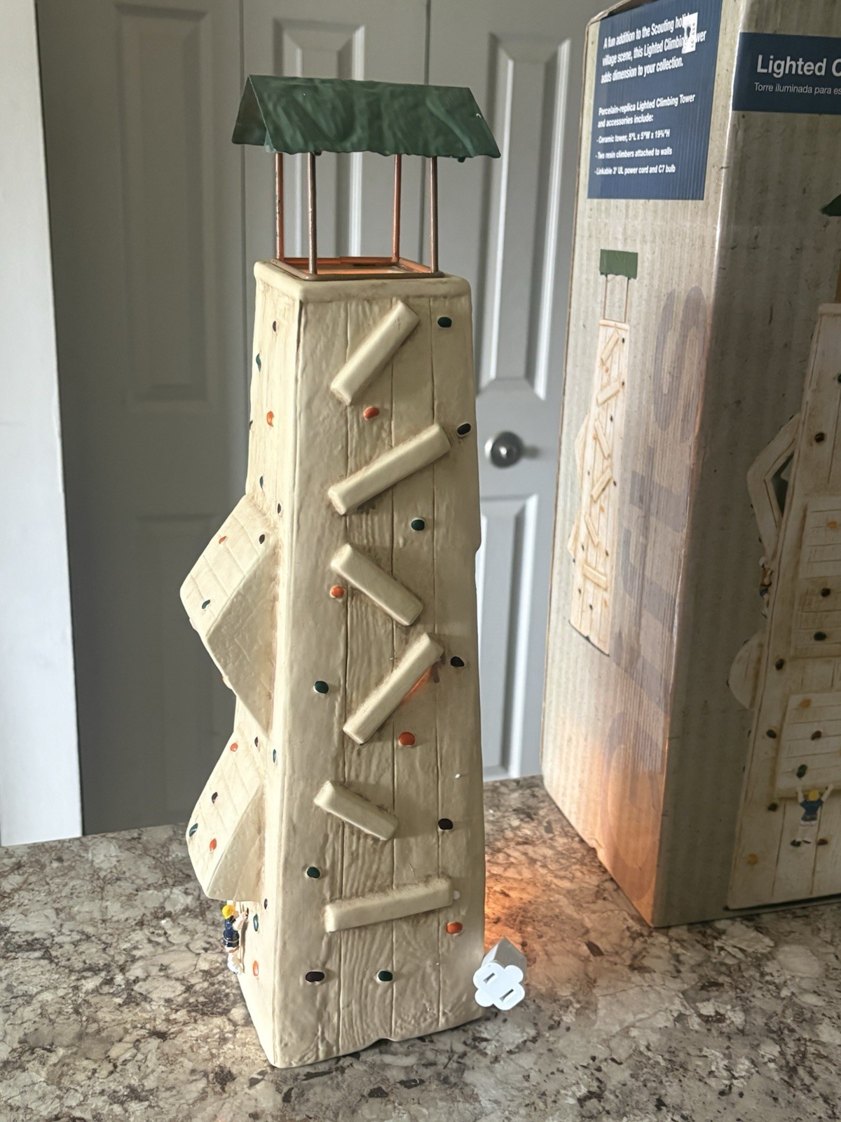Boy Scouts of America BSA Ceramic Lighted Climbing Tower SEE DESCRIPTION