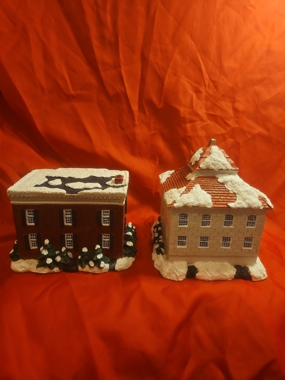 2 Christmas Village Building- One City Hall. Yemi On Bottom