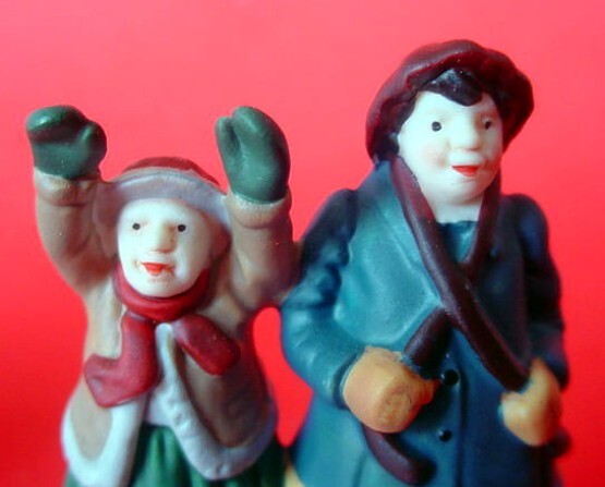 Department 56 Heritage Village Collection The Bird Seller Retired 58033 set of 3