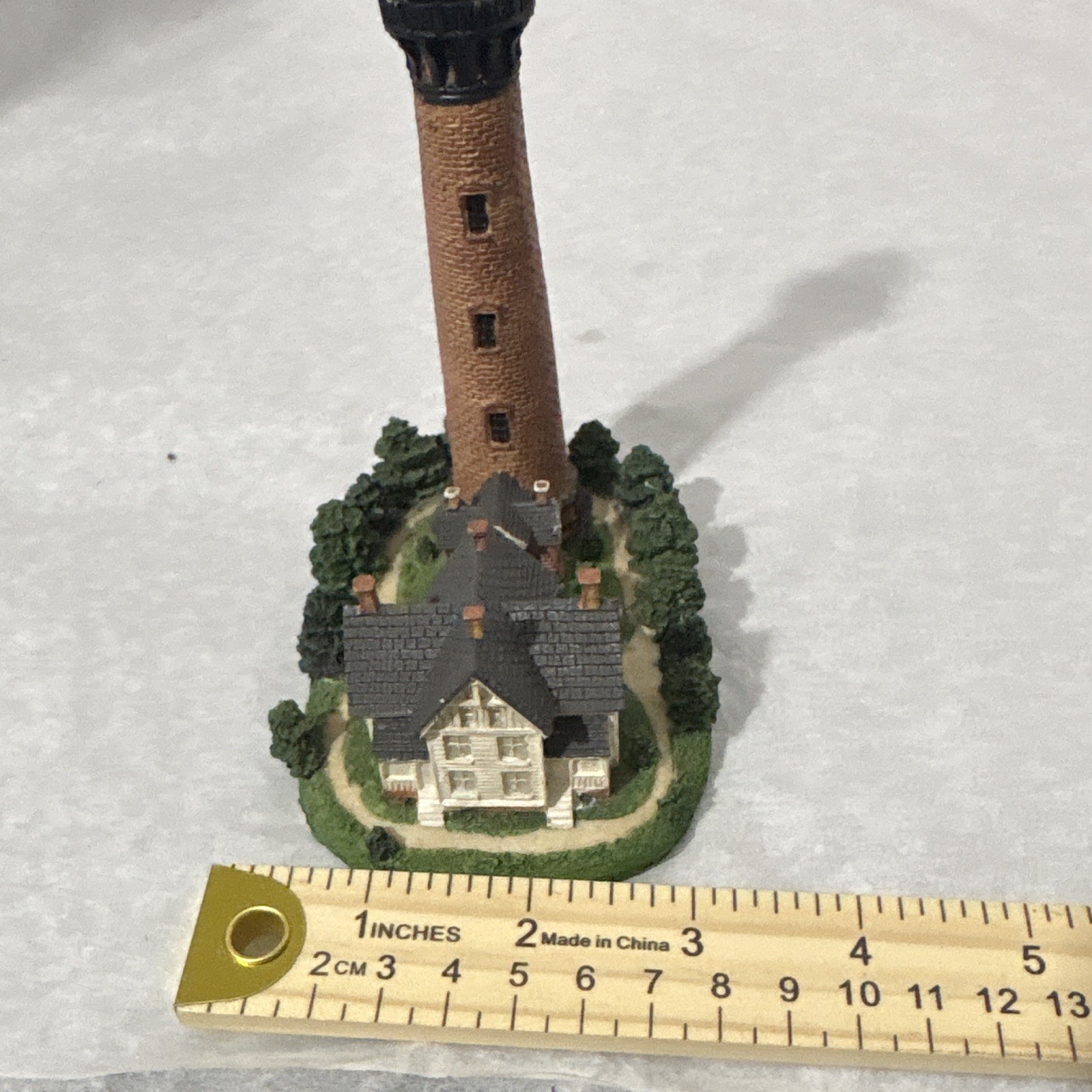 Currituck Beach Light Lighthouse Miniature Resin Figurine, Multicolor, 1998