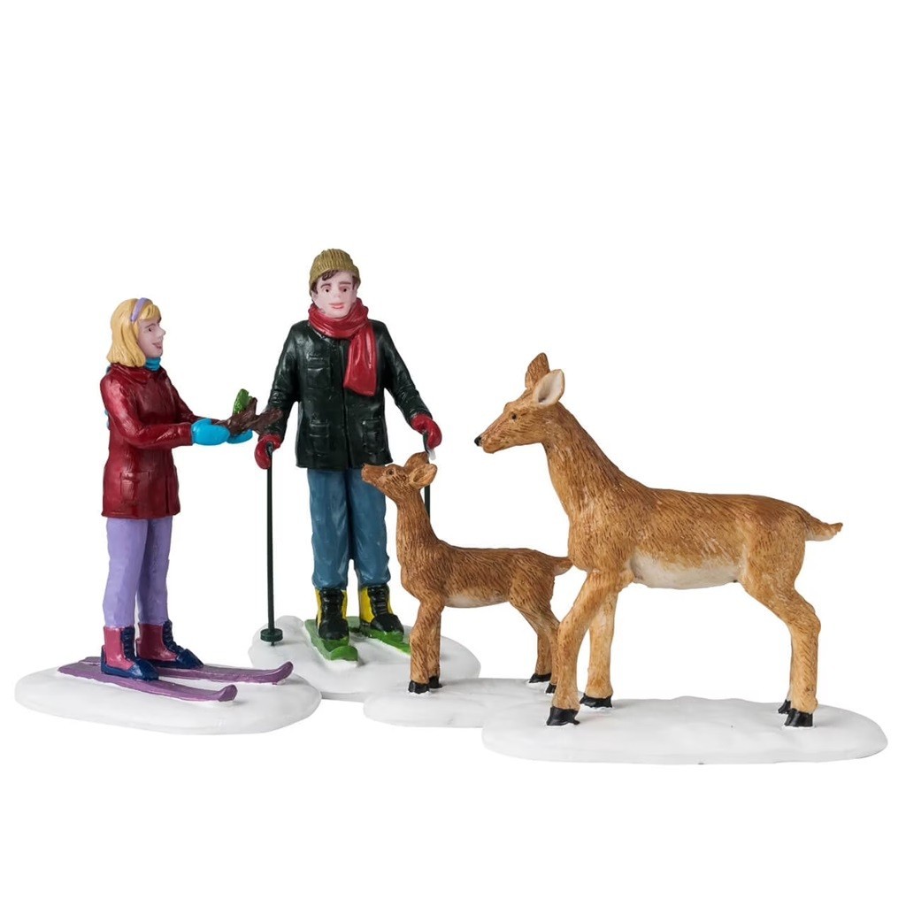 Lemax Vail Village Friendly Wildlife #42312 Set of 4 NIP