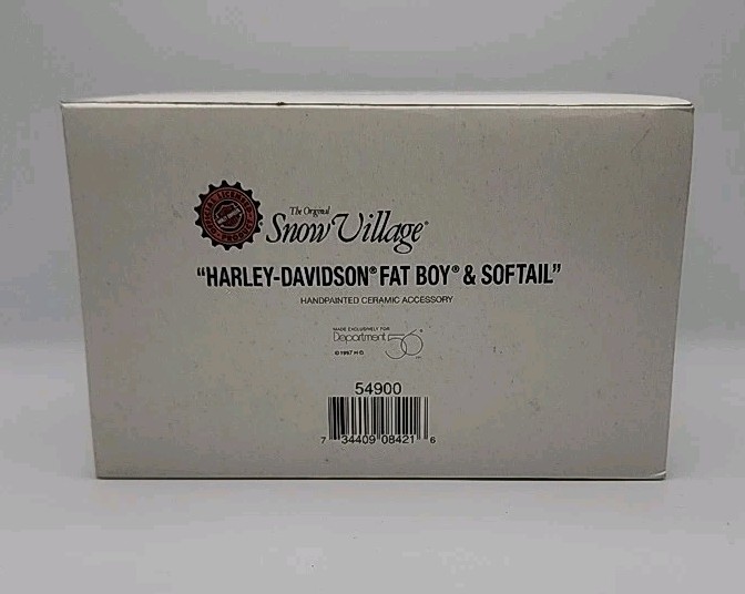 Department 56 Harley Davidson Fat Boy And Soft Tail 54900