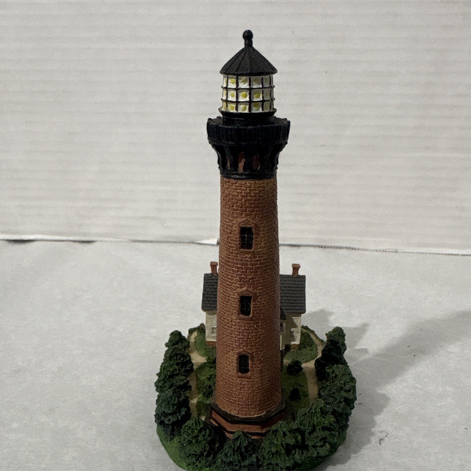Currituck Beach Light Lighthouse Miniature Resin Figurine, Multicolor, 1998