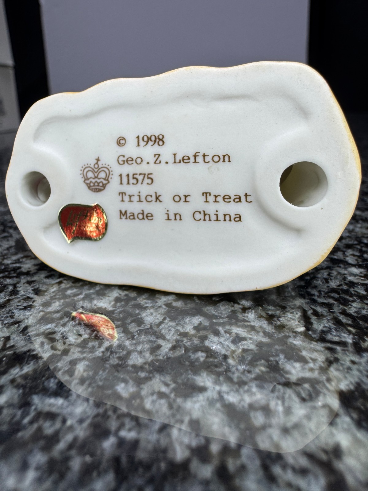 Lefton Colonial Village 11575 Trick or Treat New Old Stock Rare and HTF Box 16