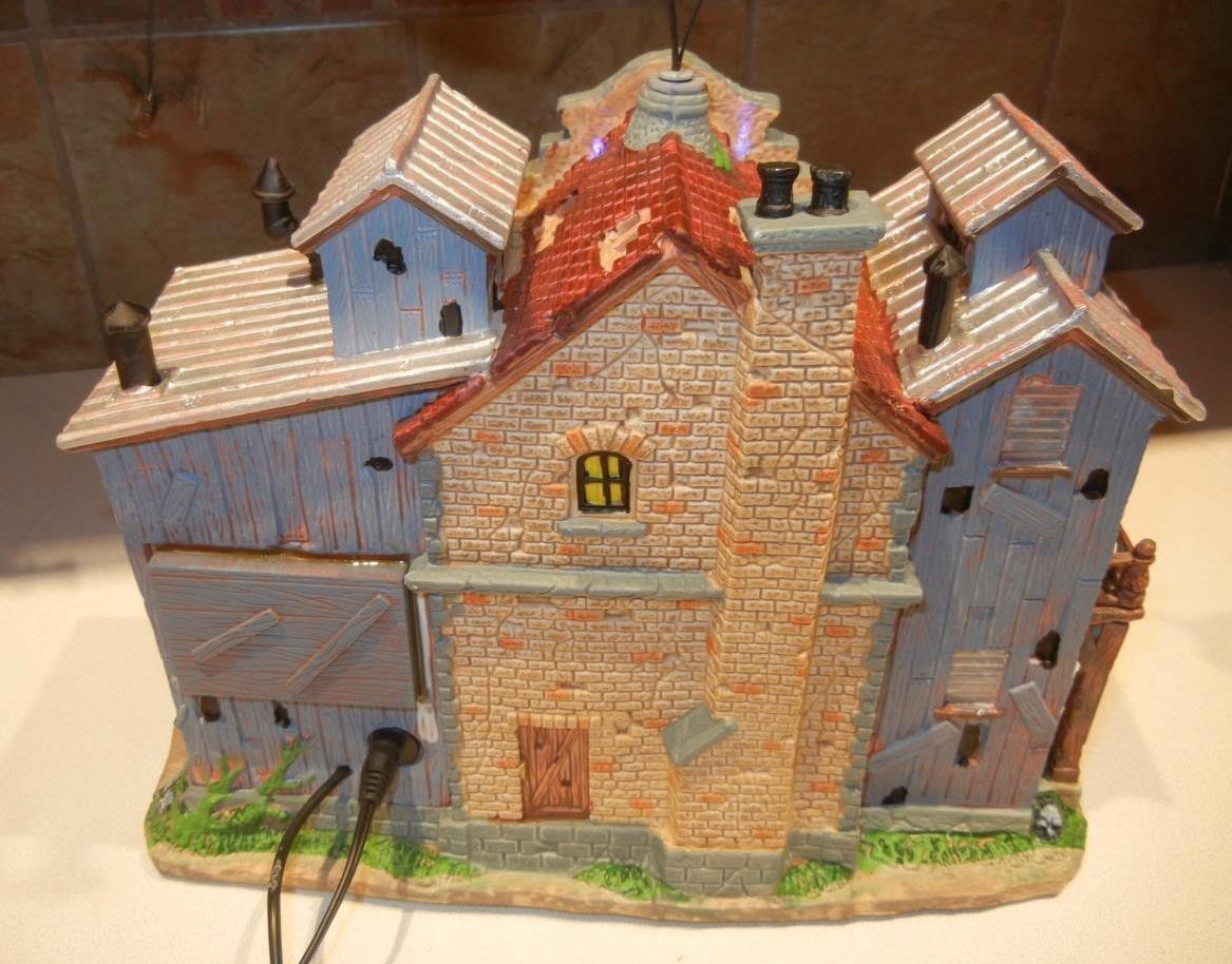 Lemax Spooky Town Dead As A Doornail Morgue Lighted Animated Musical 2008 Retire