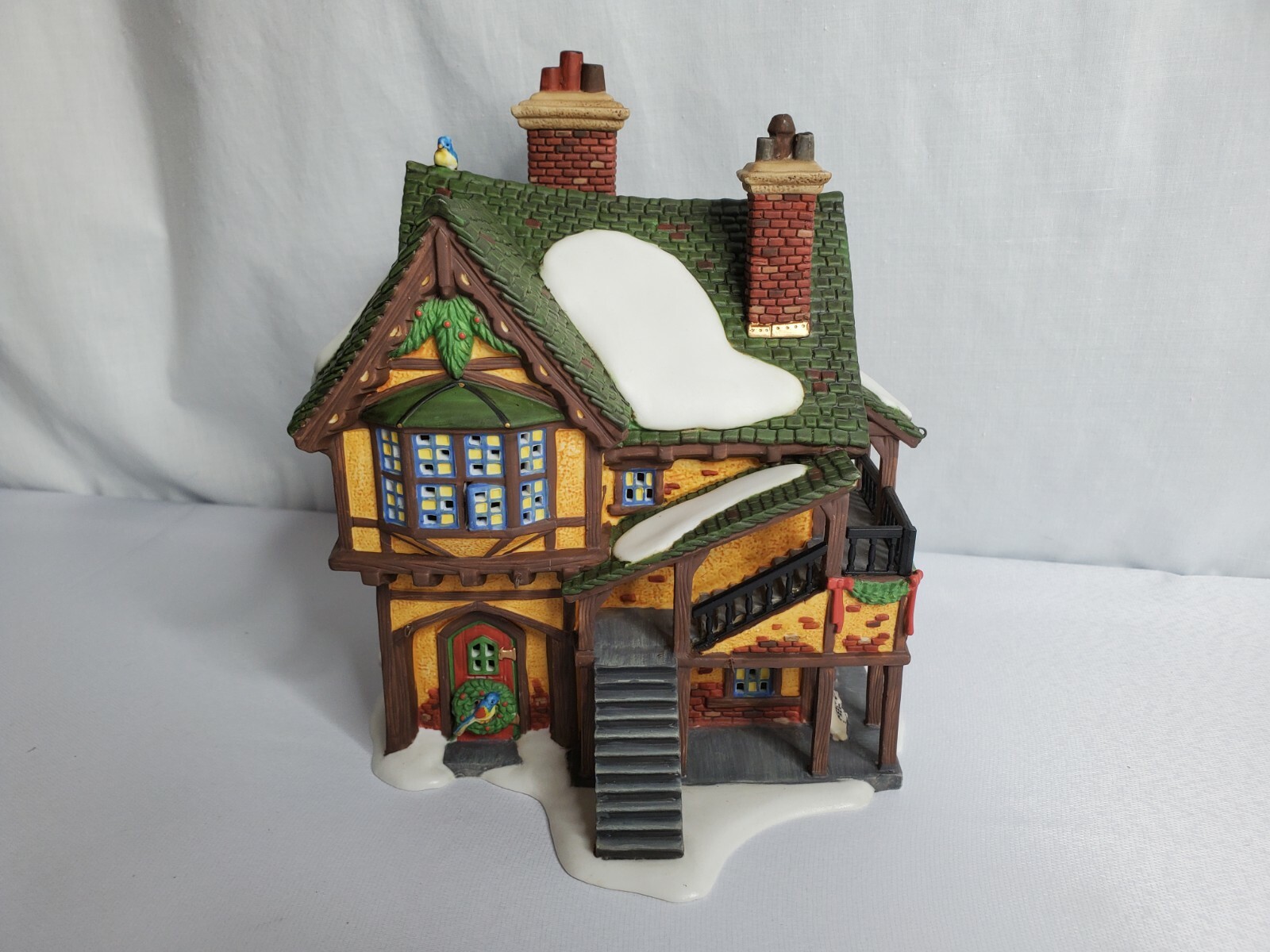 DEPT 56 DICKENS VILLAGE – WINGHAM LANE PARROT SELLER 58449 RETIRED SHOP EUC