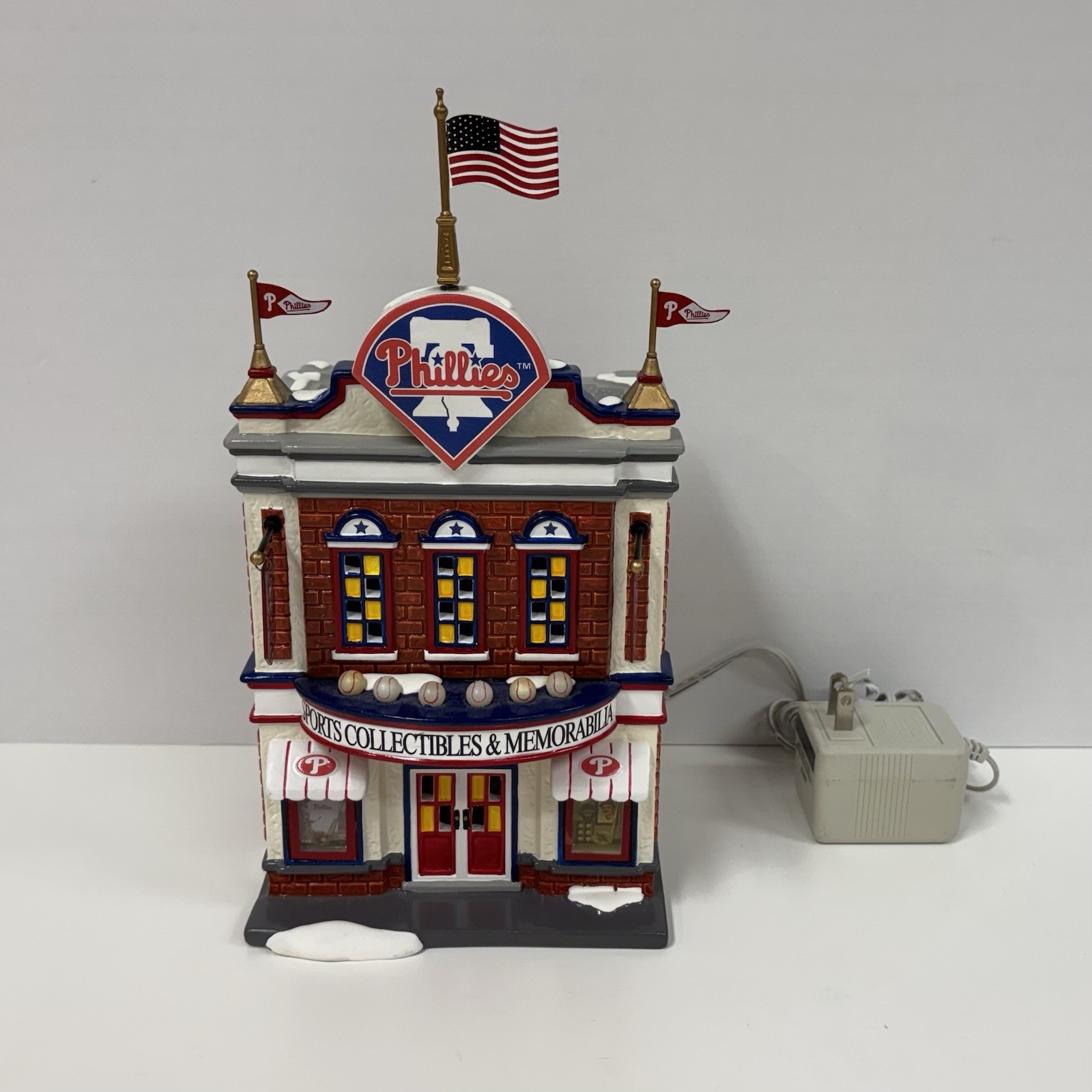 Dept. 56 Snow Village Phillies Sports Shop (2009) – Retired