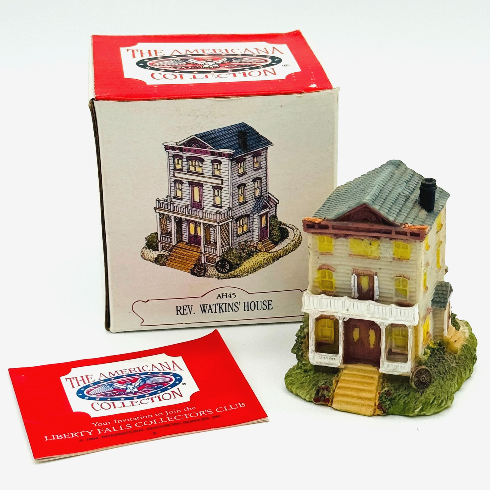 Liberty Falls Americana Collection Rev. Watkin’s House AH45 Vintage 1994