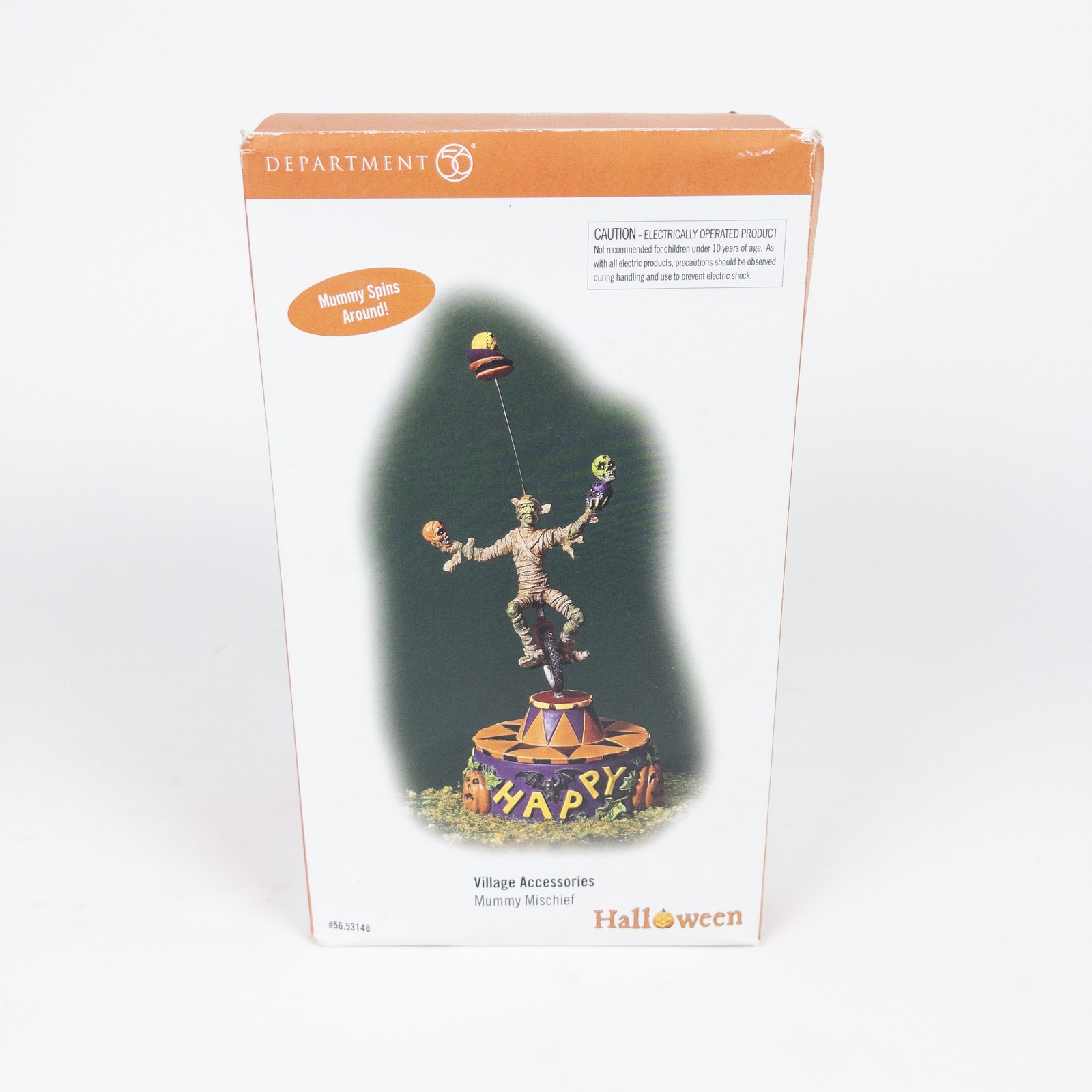 Department 56 Halloween Accessory Mummy Mischief Box New Animated Retired 53148