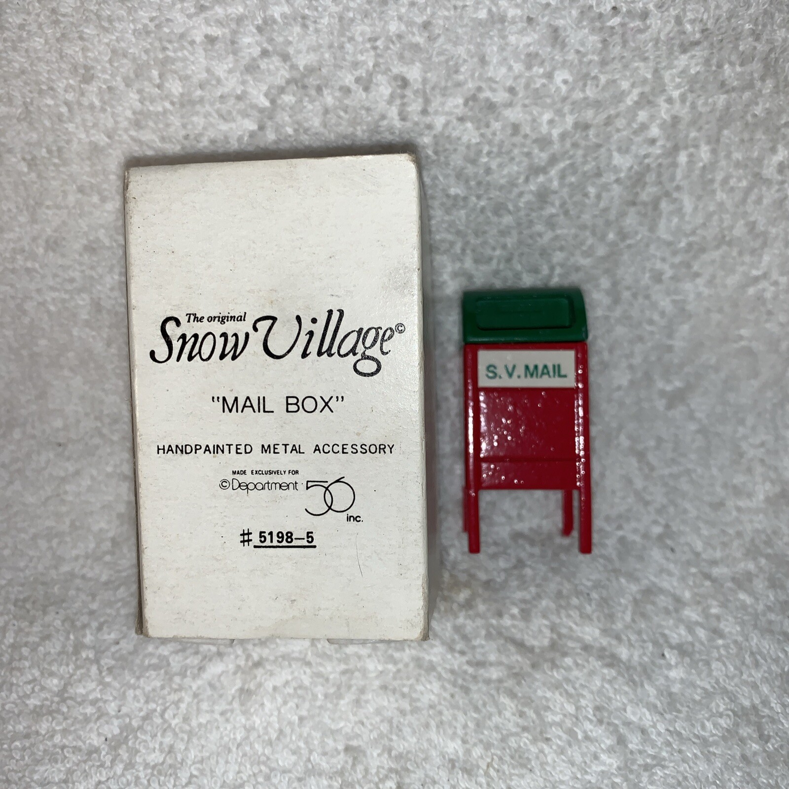 Christmas Village Accessories Dept 56 The Original Snow Village MAIL BOX #5198-5