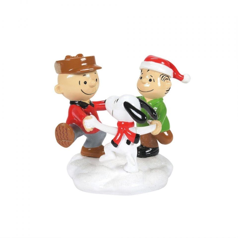 Dept 56 TRIO OF BESTIES Peanuts Village 6013661 NEW 2024 The Blue House On James