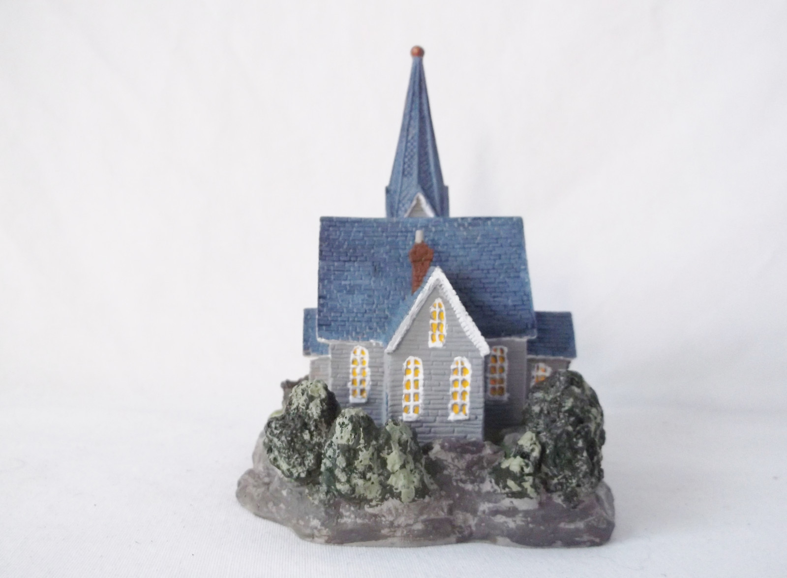 Thomas Kinkade “Chapel” Custom Painted by Pizzazz-One of a Kind Piece