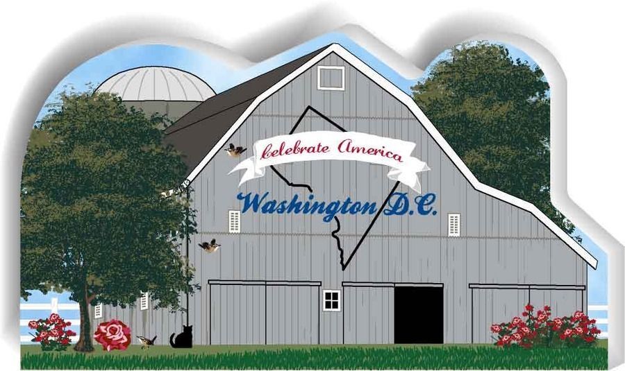 Cat’s Meow Village State Barn, Washington DC #R1156-O NEW *SHIPPING DISCOUNTS*