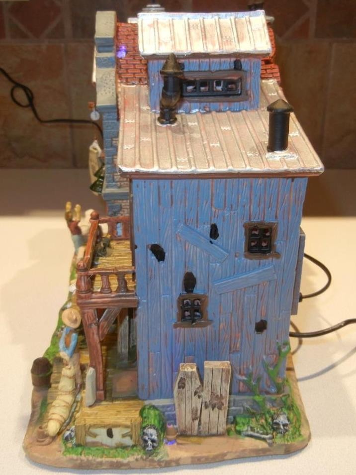 Lemax Spooky Town Dead As A Doornail Morgue Lighted Animated Musical 2008 Retire