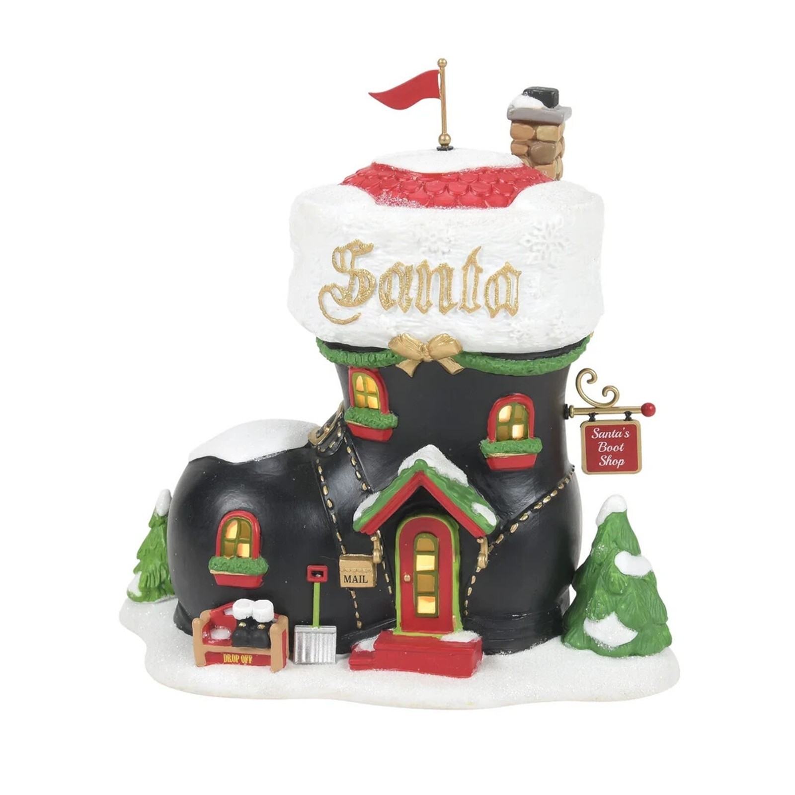 Dept 56 North Pole Series Santa’s Boot Shop 6013444FE First Edition New