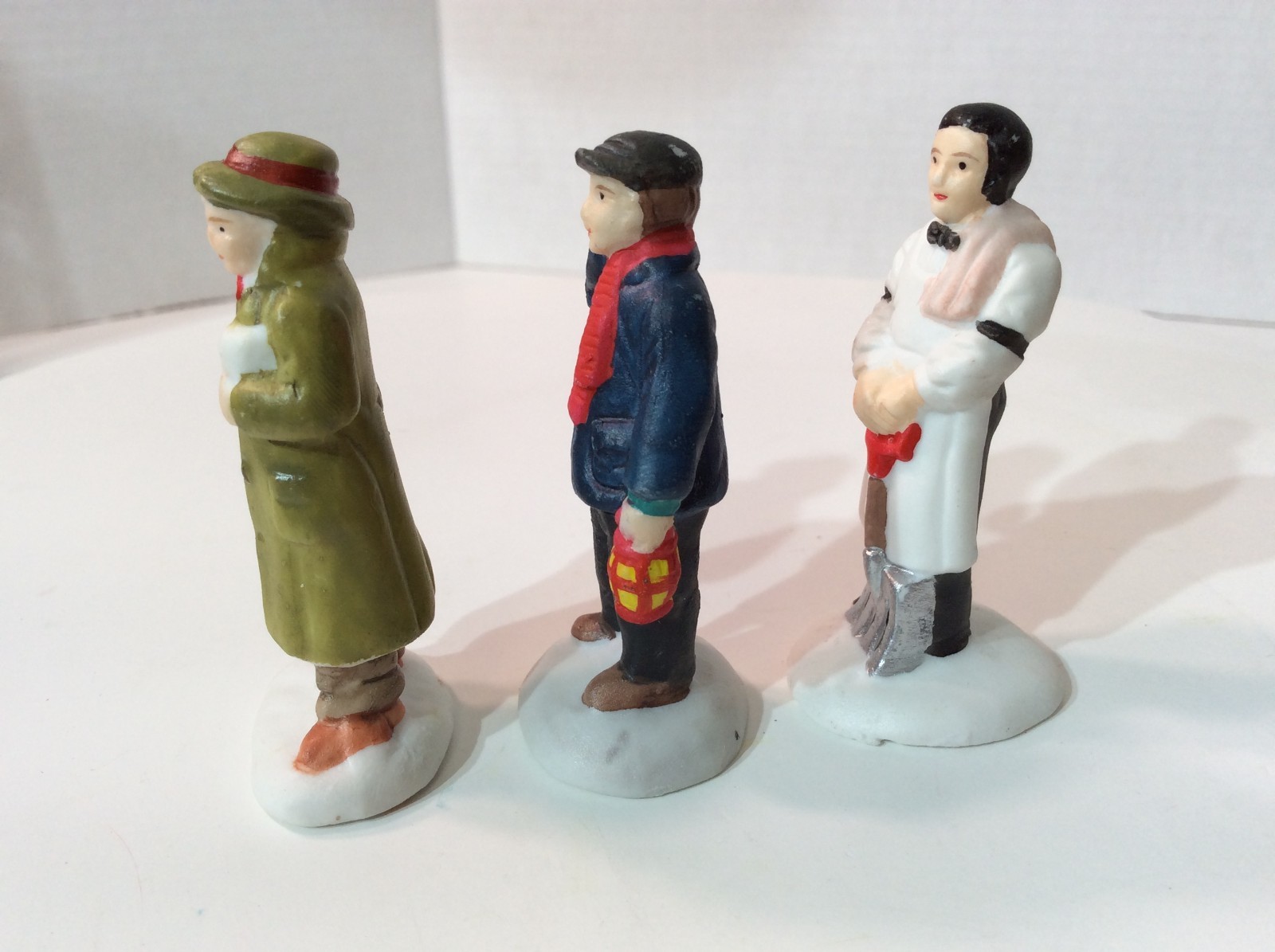 A Wonderful Holiday Christmas Village, Three Men Figurines, no packaging