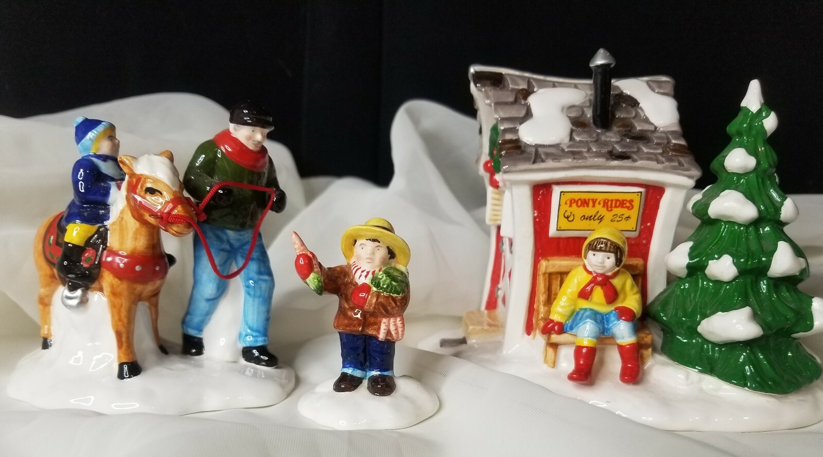 PINT SIZE PONY RIDES Department 56 Christmas Snow Village #54534 New