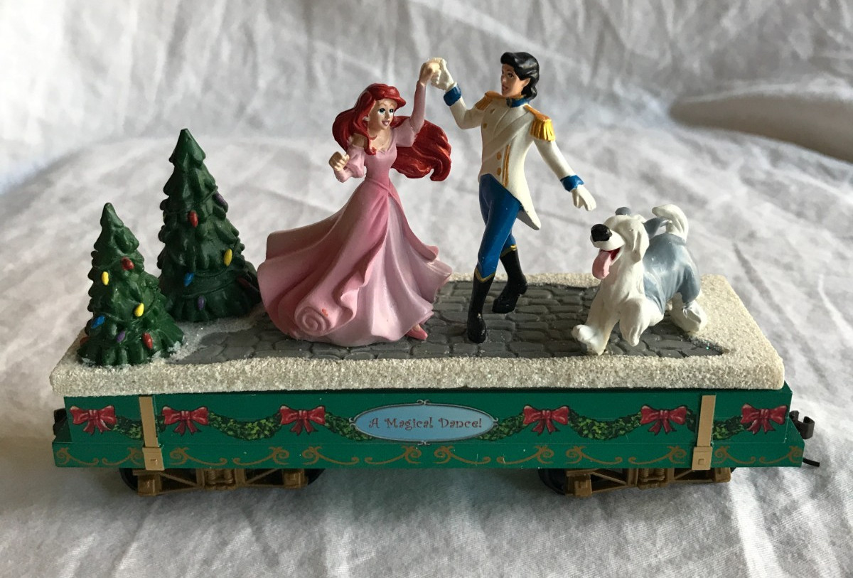 Hawthorne Village Holiday Express Disney “Magical Dance” Train Little Mermaid