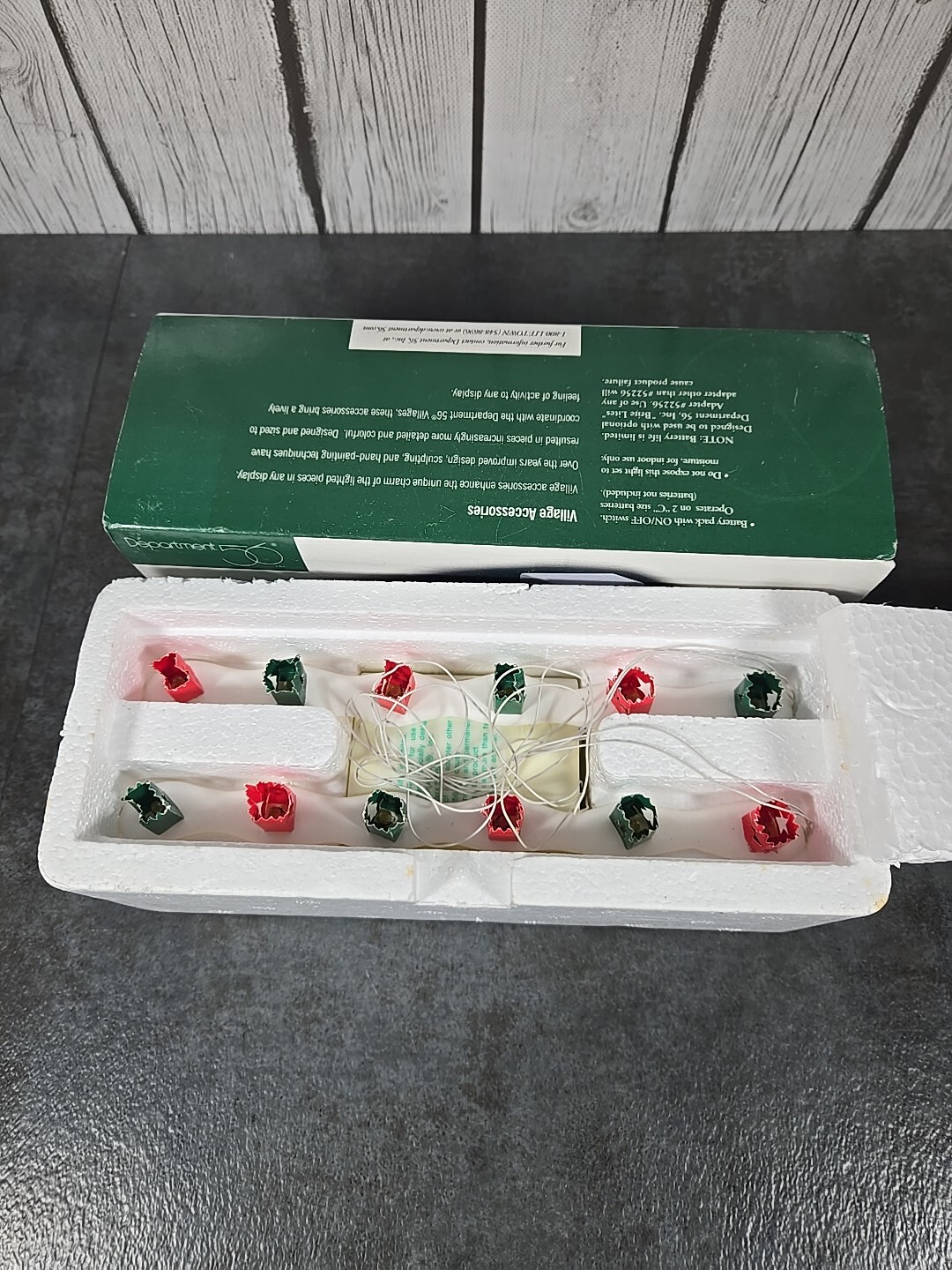 Dept 56 Christmas Luminaries Sidewalk Lights Village Accessories Brand New 1998