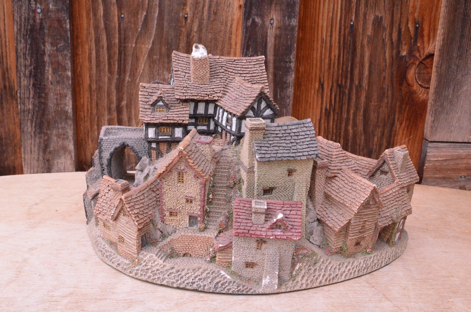 Vtg David Winter The Village Large Cottage England UK 1981 Retired