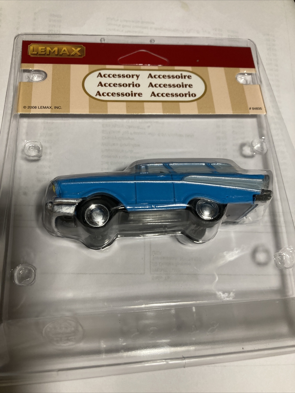 Lemax Blue Station Wagon Holiday Village Town Accessory-Train Accent