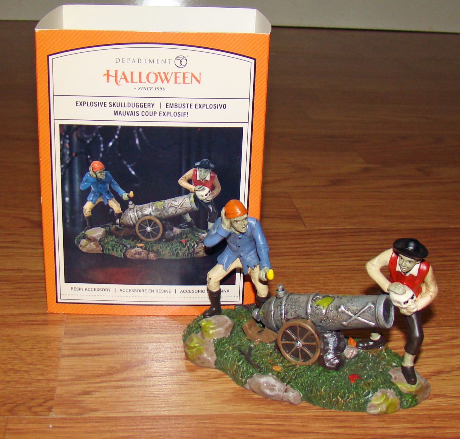 Dept. 56 Halloween Village Accessories EXPLOSIVE SKULLDUGGERY (6011441) Pirates
