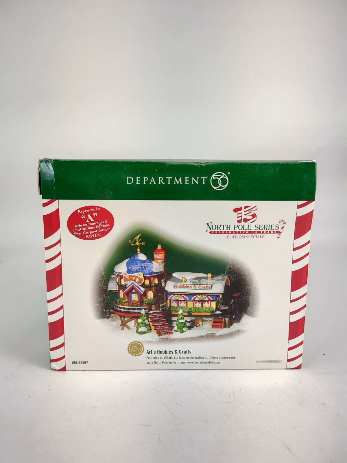 Department 56 North Pole Series 15 Year Edition Art’s Hobbies & Crafts #56.56897