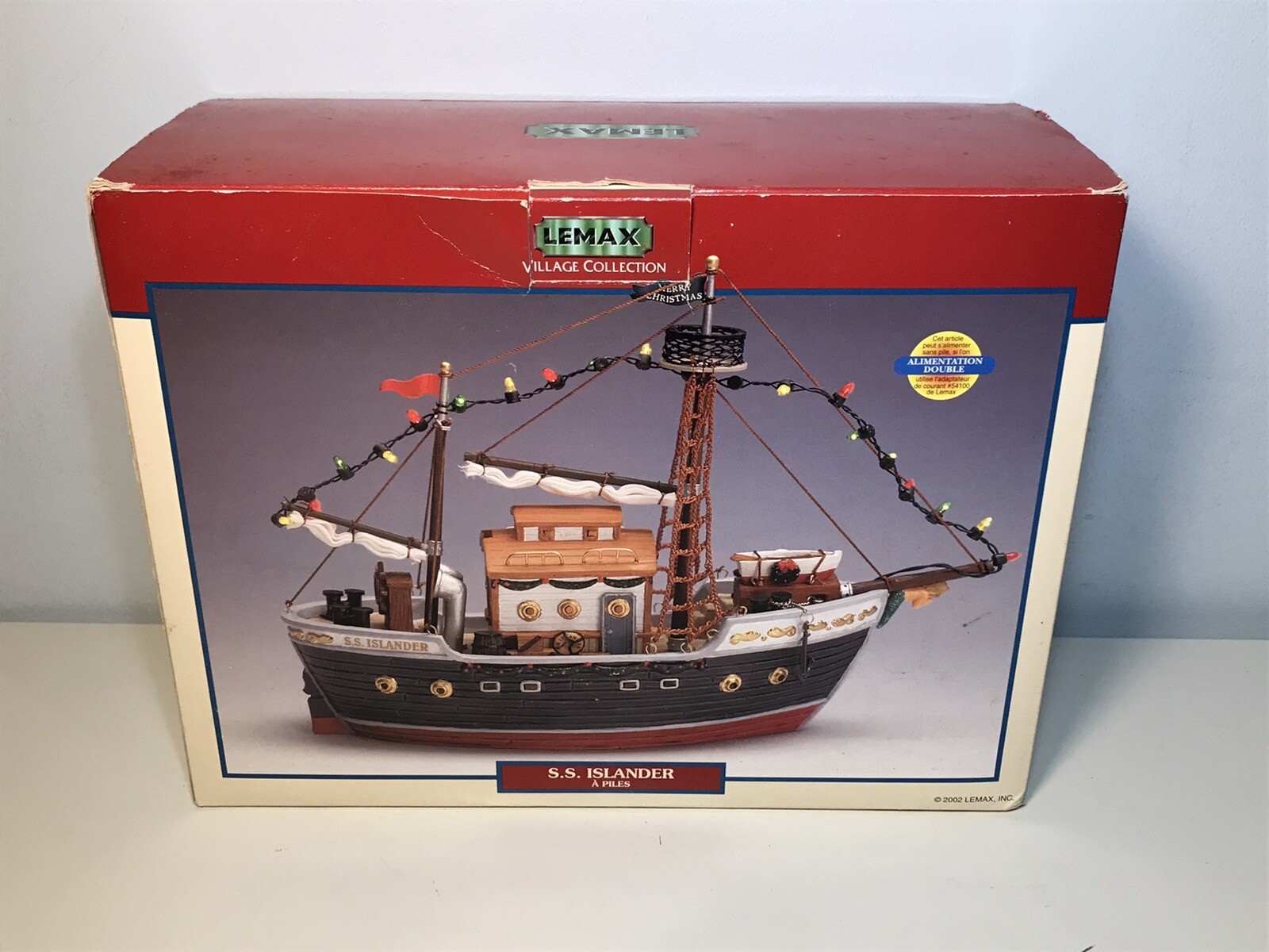 Lemax Village Collection Christmas S.S. Islander Ship 2002 **Does NOT light Up