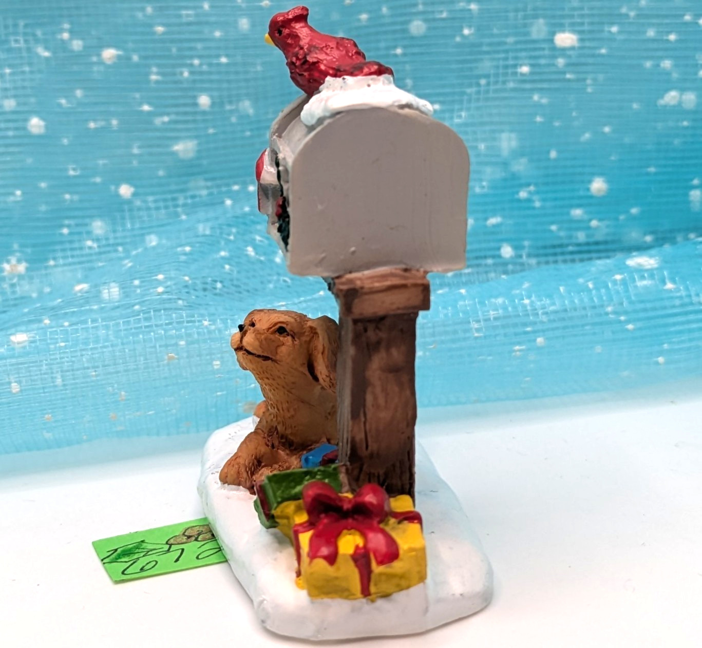 Dog Mailbox *BIT LARGER SCALE* Christmas Village NO BOX INV672