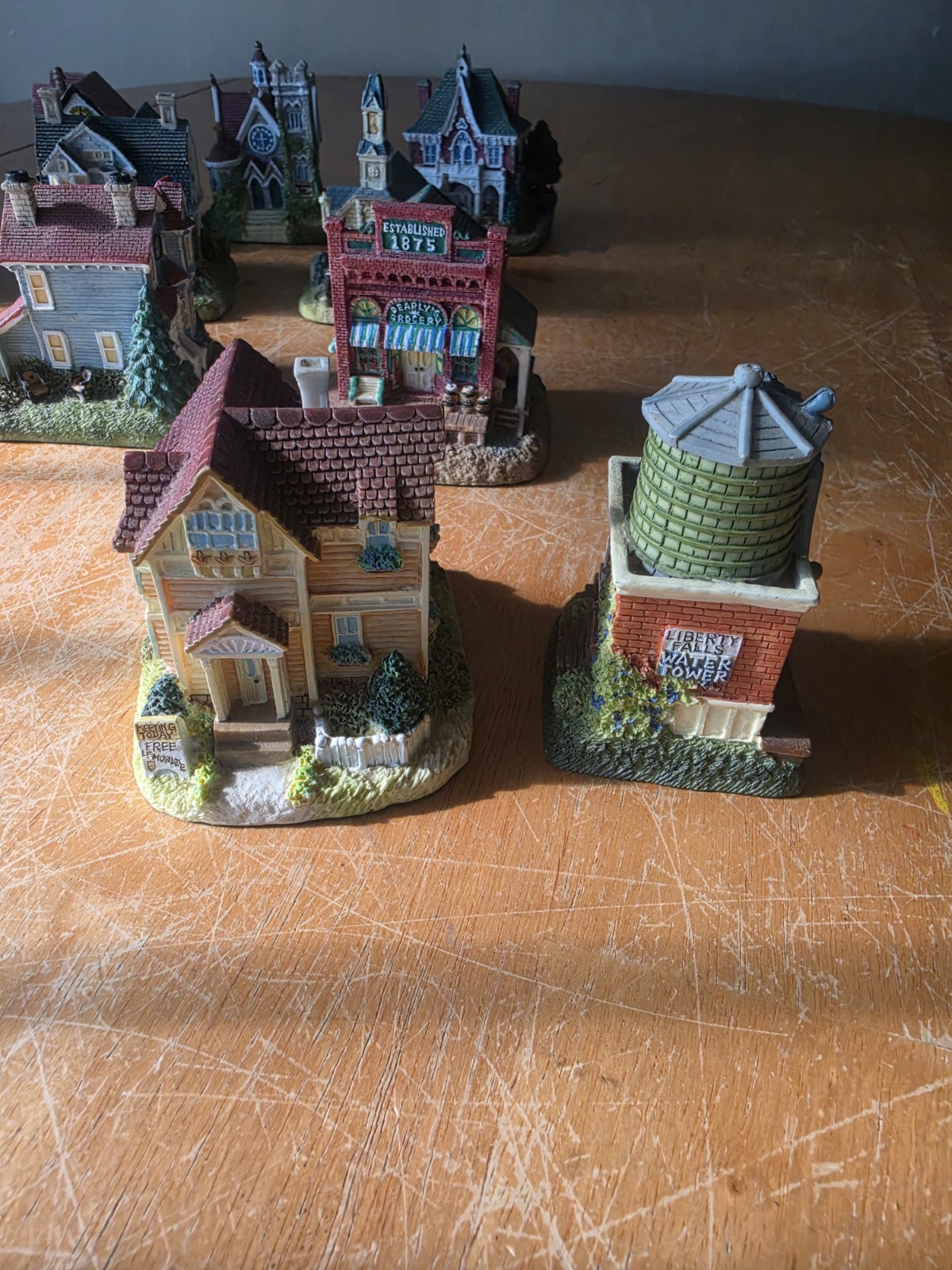 International Resourcing Service Inc Miniature Village Houses Lot of 12