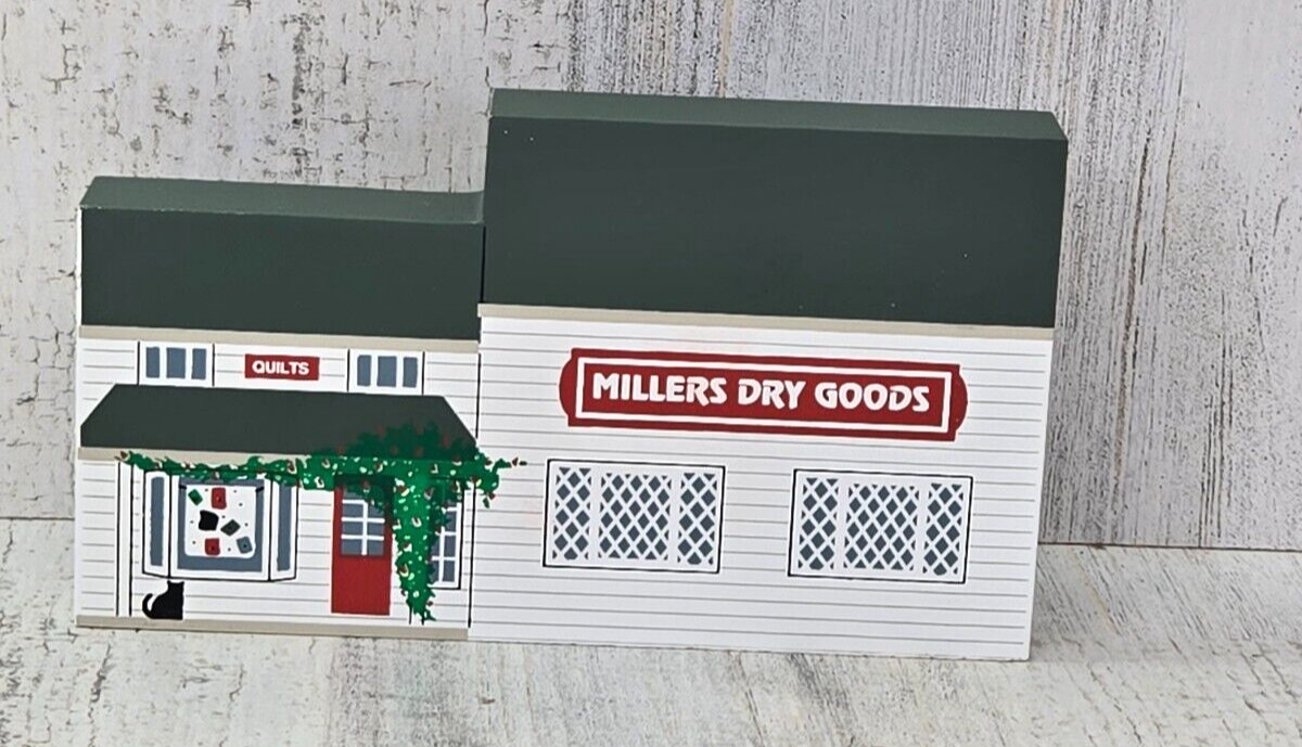 Cat’s Meow Village Amish Craftsmen Series Millers Dry Goods 1994 Shelf Sitter