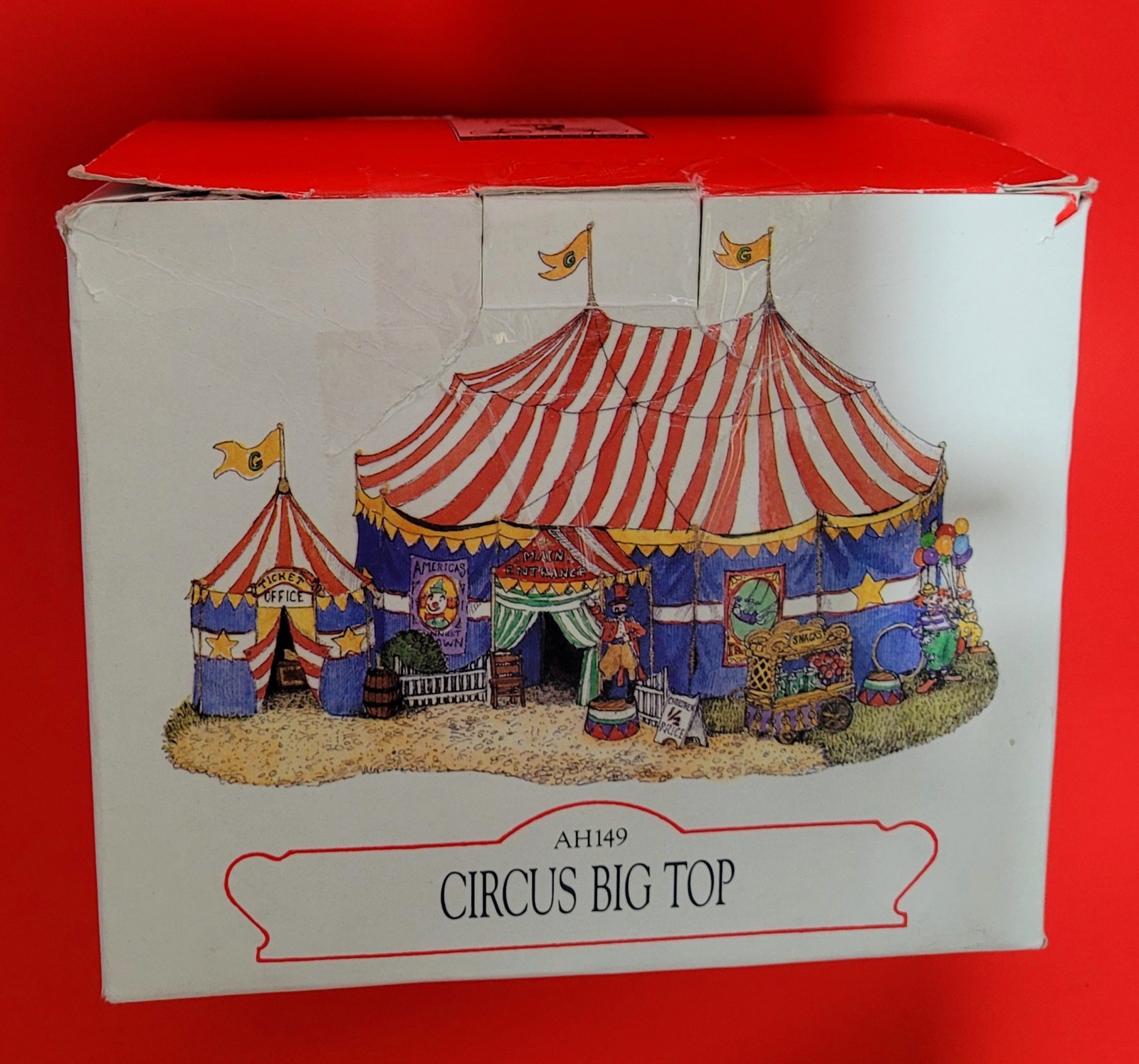 VTG Rare 1998 Liberty Falls Circus Big Top Entrance Miniature Village AH1149