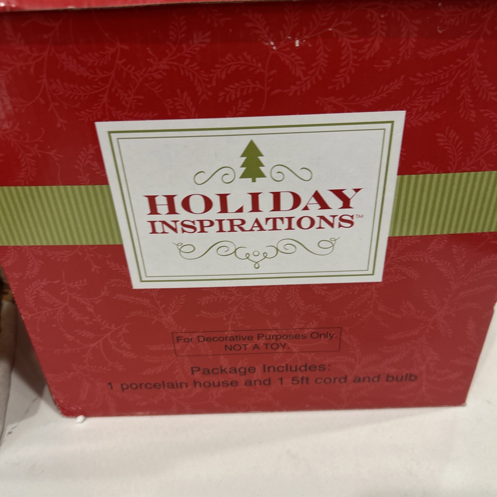 Holiday Inspirations Red Barn, Christmas Village 2012 Porcelain Lighted Building