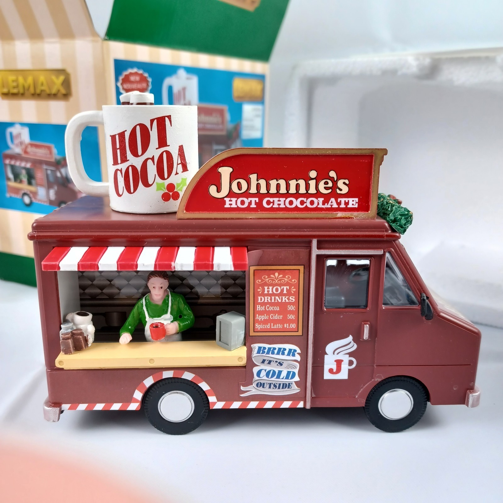 Lemax Village JOHNNIE’S HOT CHOLOLATE #93442 carnival fair circus