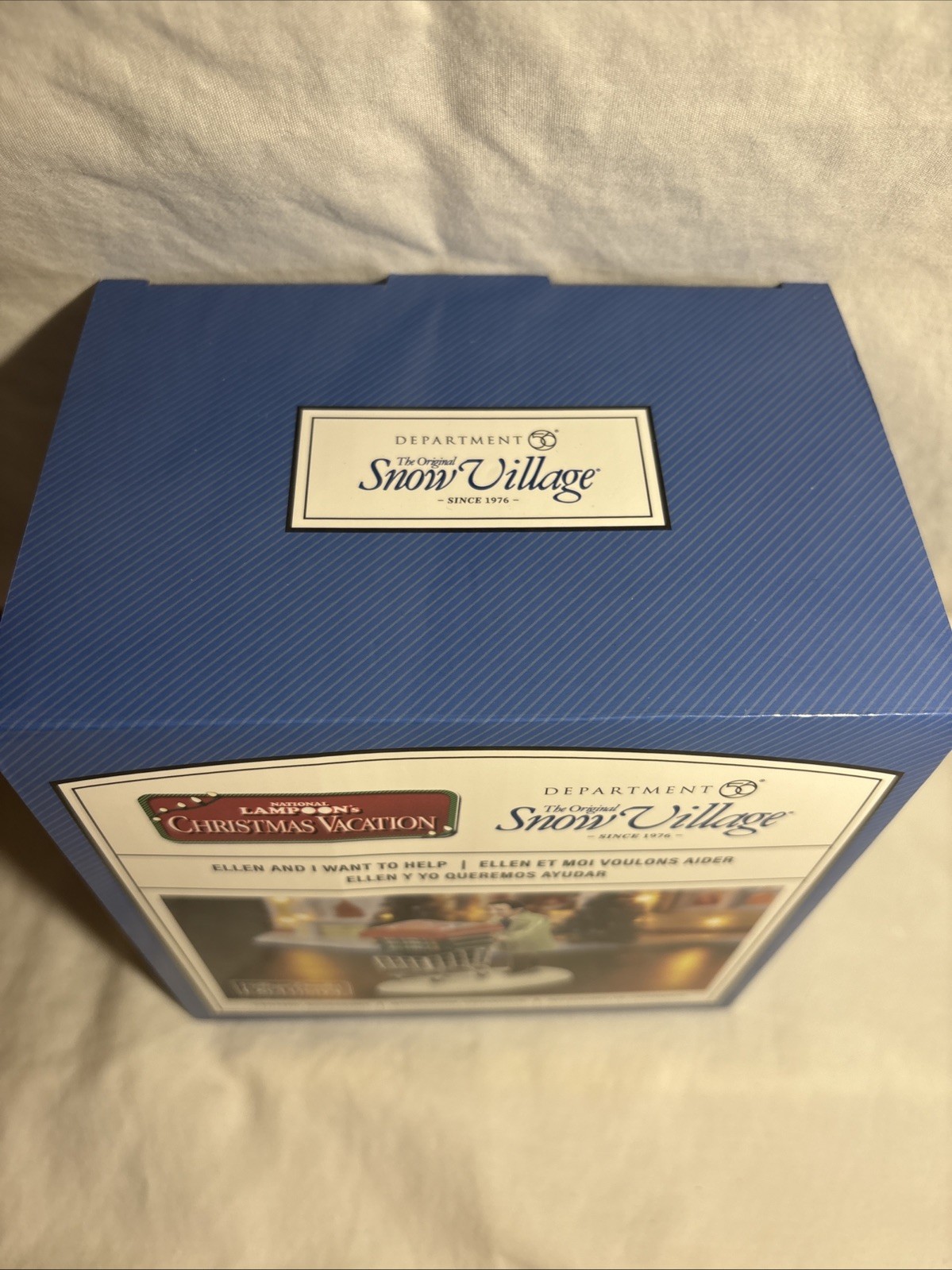Dept 56/Snow Village Christmas Vacation Ellen And I Want To Help Figurine NIB