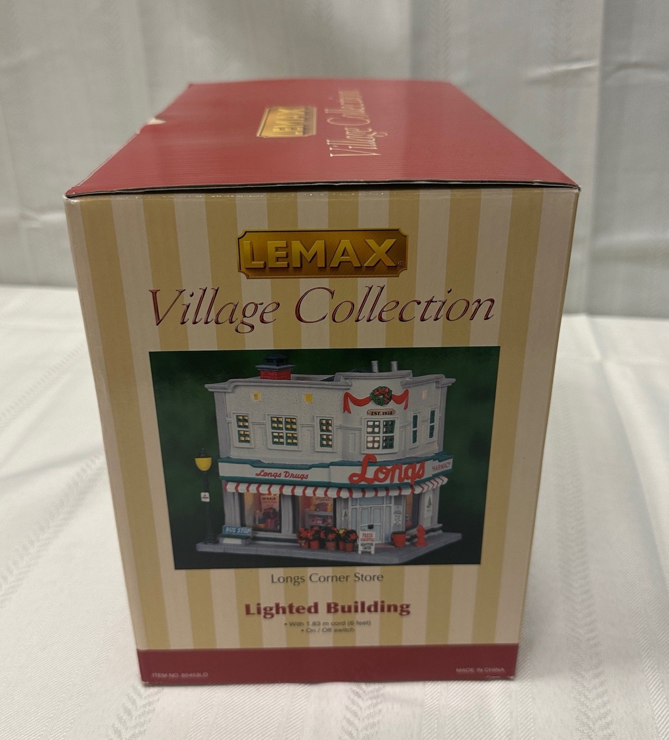 Lemax Longs Corner Store Lighted Building, 2006 Retired Village Collection 65453