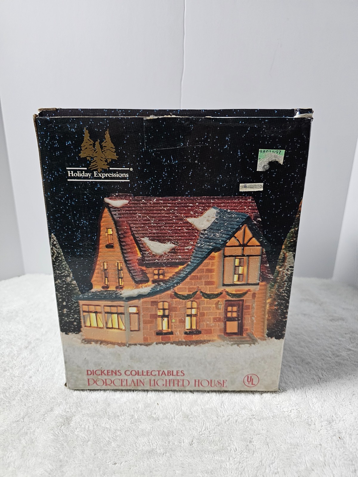 Holiday Expressions Dickens Collectables Porcelain Lighted House 1992 Xmas Town