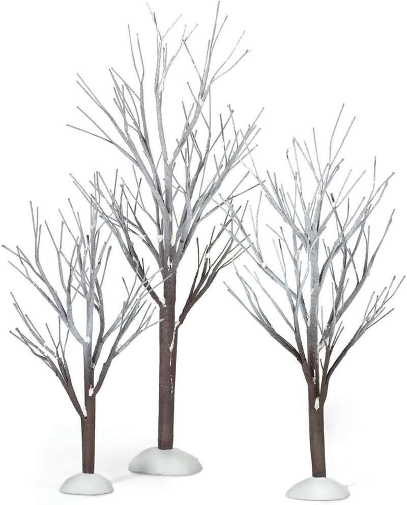 Department 56 Snow Village First Frost Trees (Set of 3)