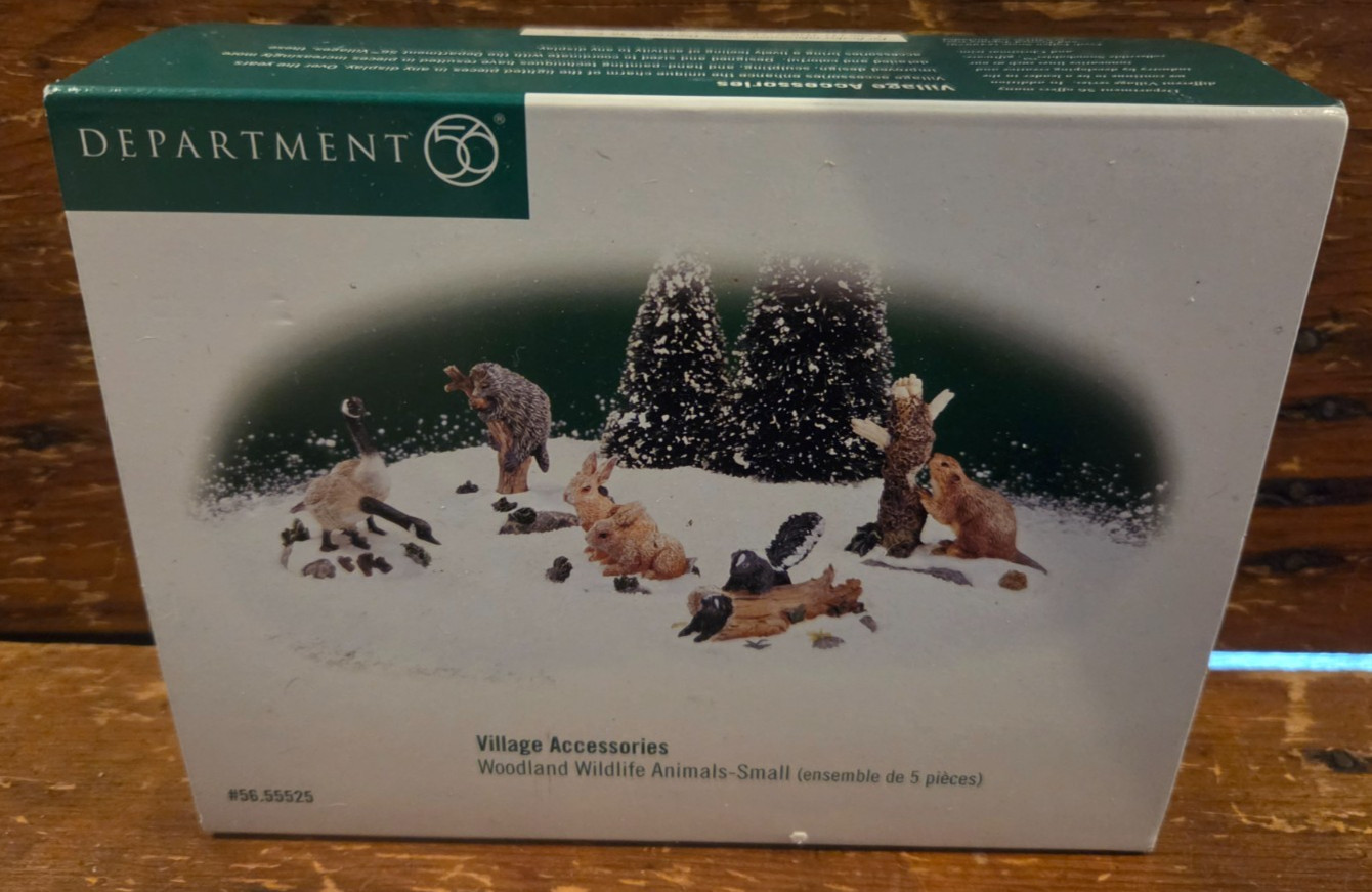 Department 56  Accessories WOODLAND WILDLIFE ANIMALS-Small (set of 5)  #55525