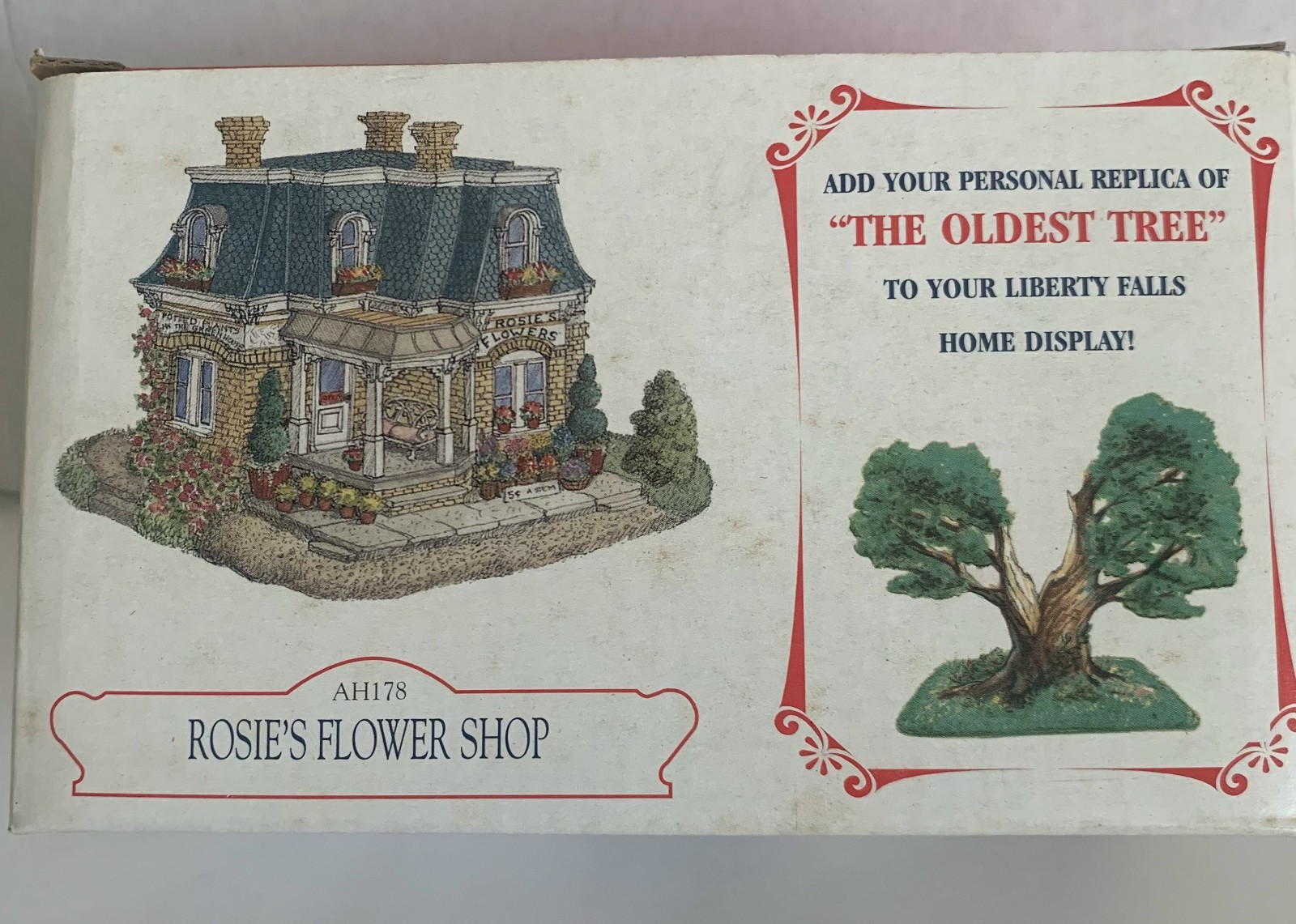 Clearance New Vintage Liberty Falls Rosie’s Flower Shop AH178 1999 + Oldest Tree