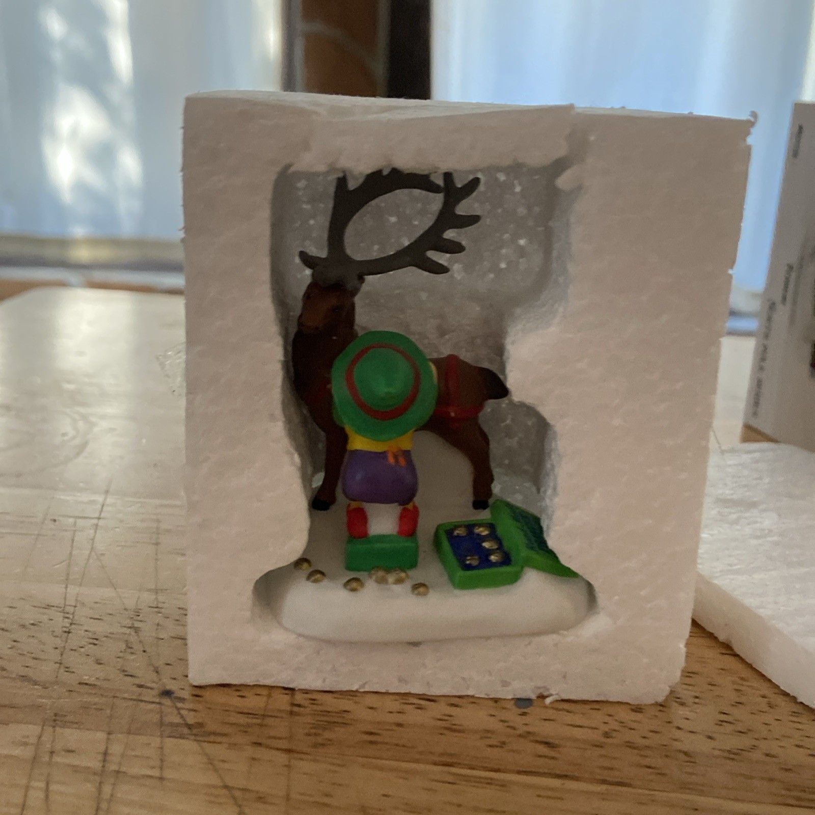 Dept 56 North Pole Prancer Reindeer Elf Figurine #807236 Retired w Box